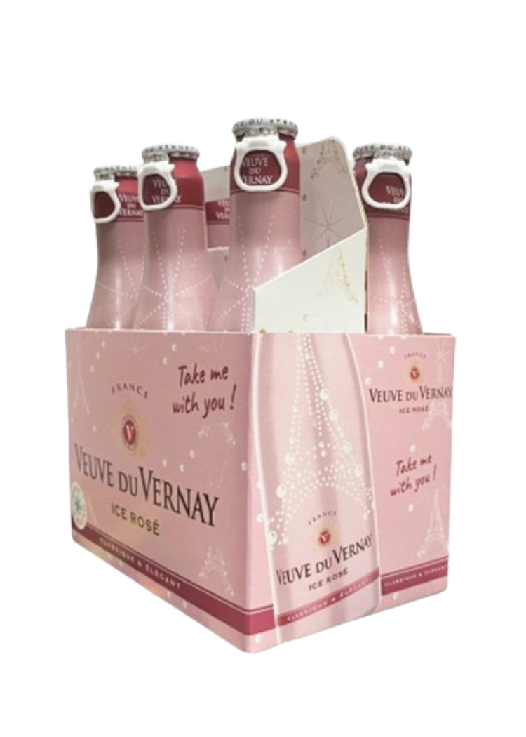 Six Pack Veuve Du Vernay Ice Rosé Aluminio